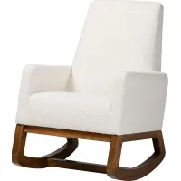 Amebco Off-White Rocking Chair