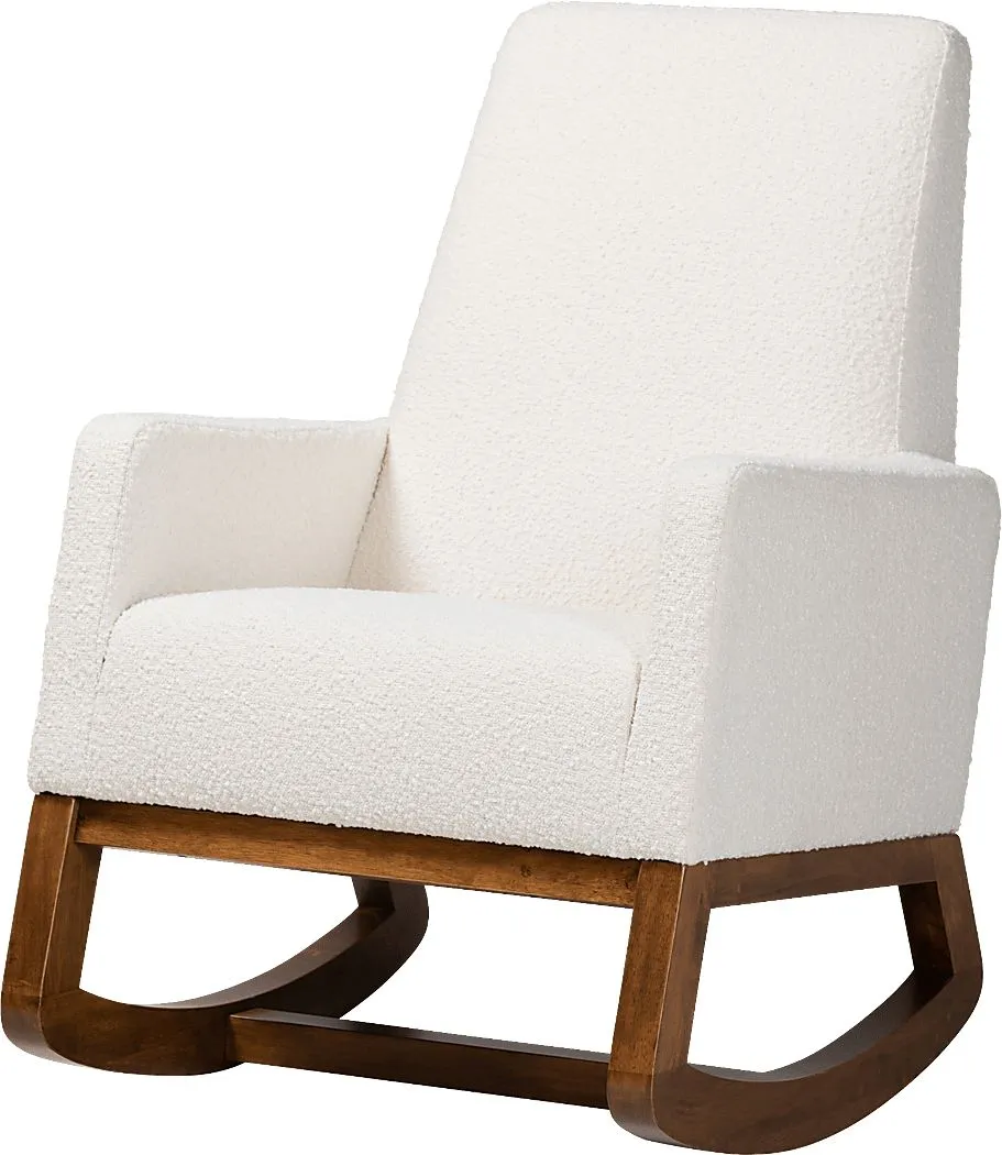 Amebco Off-White Rocking Chair