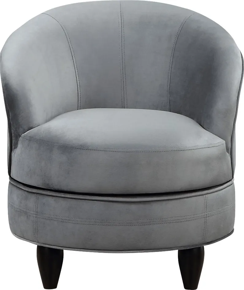 Camwick Light Gray Swivel Accent Chair