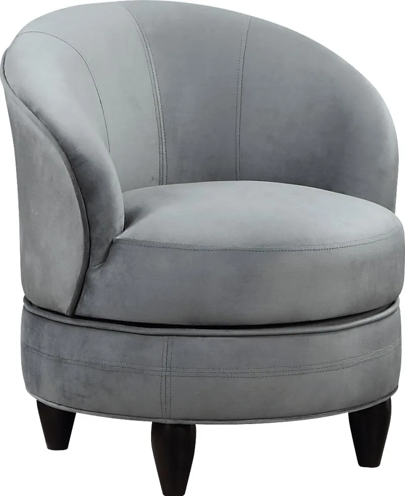 Camwick Light Gray Swivel Accent Chair
