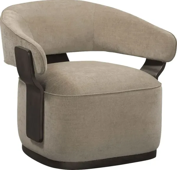 Ansay Linen Swivel Accent Chair