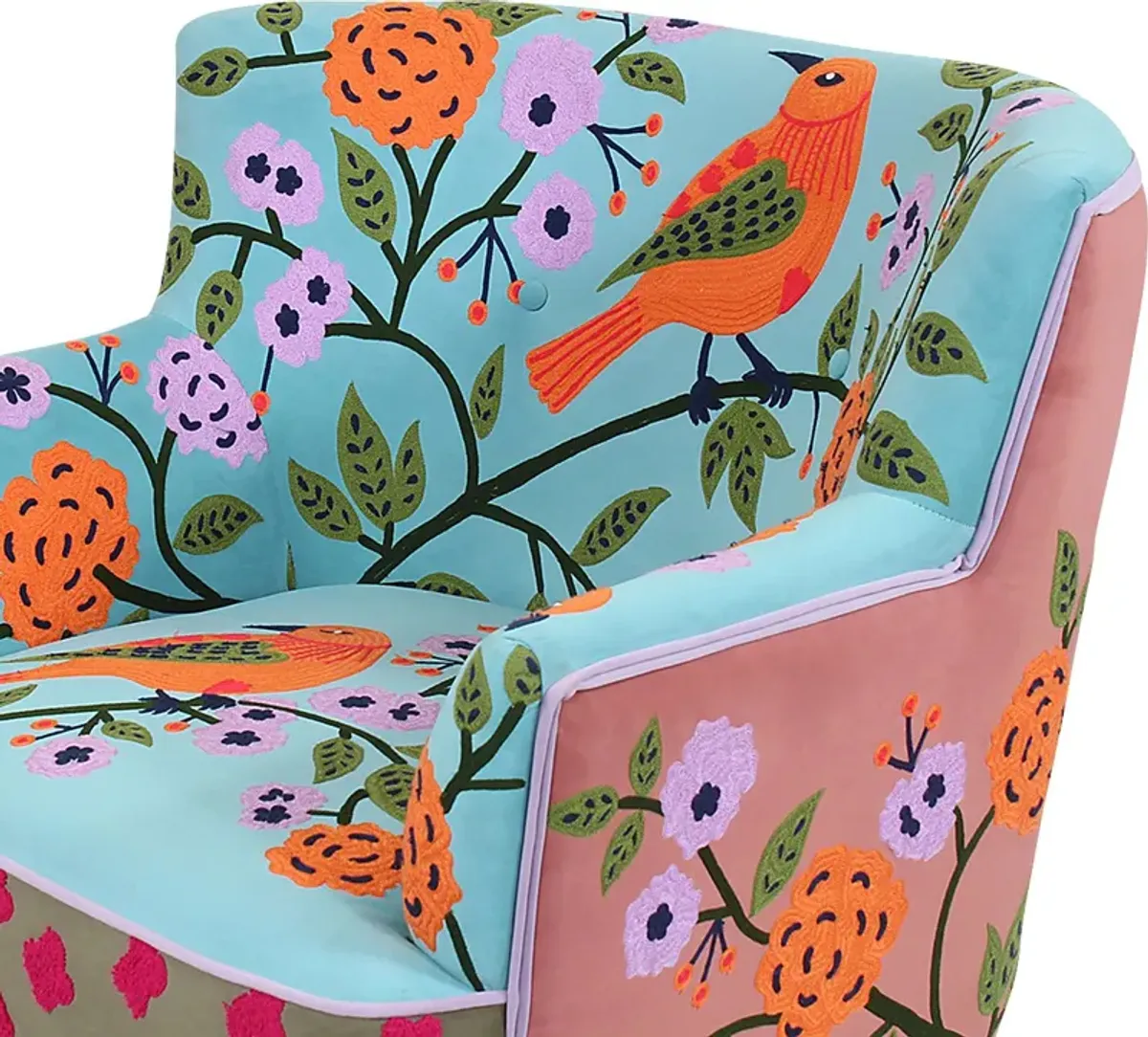 Tansya Blue/Multi Accent Chair