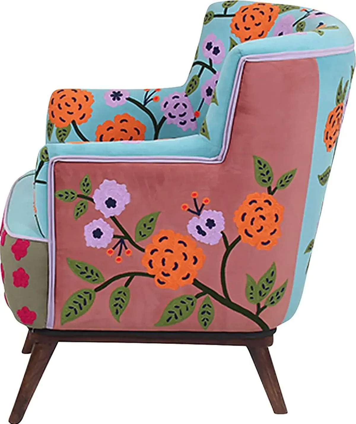 Tansya Blue/Multi Accent Chair