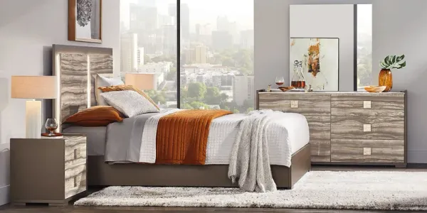 Monterosso Tan 8 Pc Queen Panel Bedroom