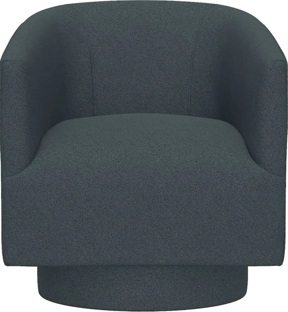 Lukirks Blue Swivel Accent Chair
