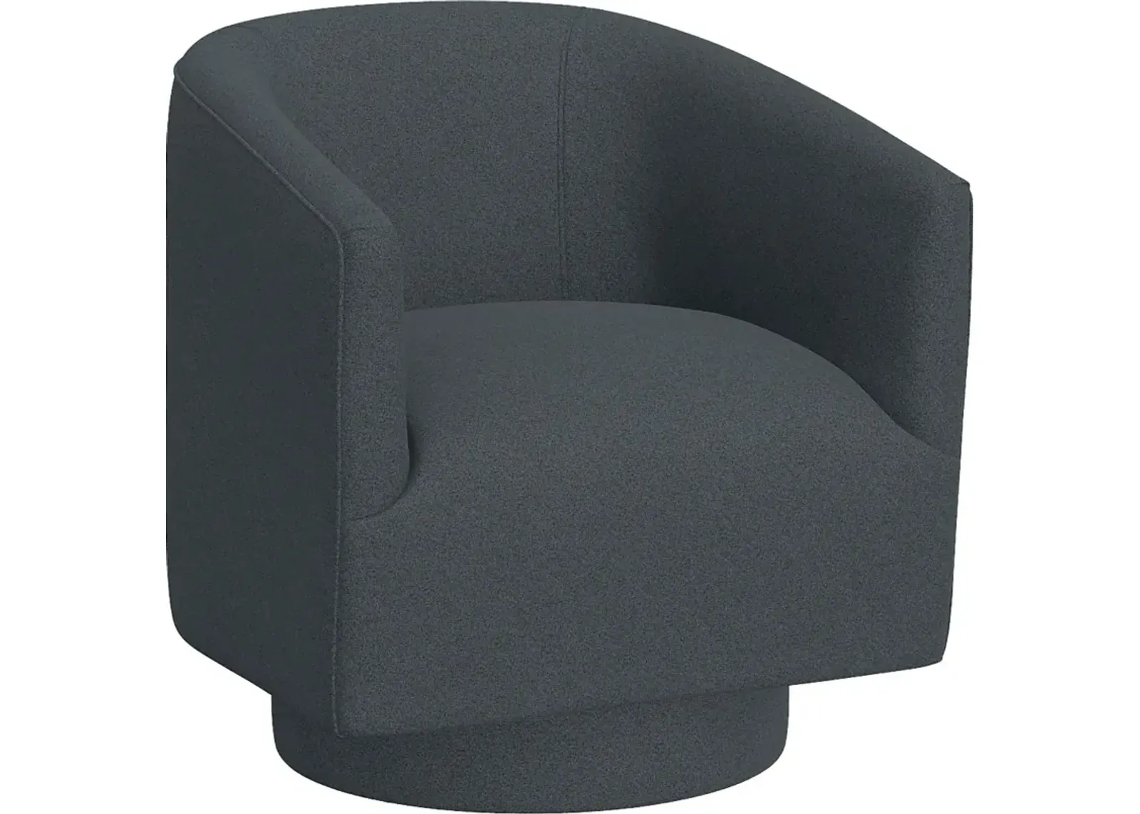 Lukirks Blue Swivel Accent Chair