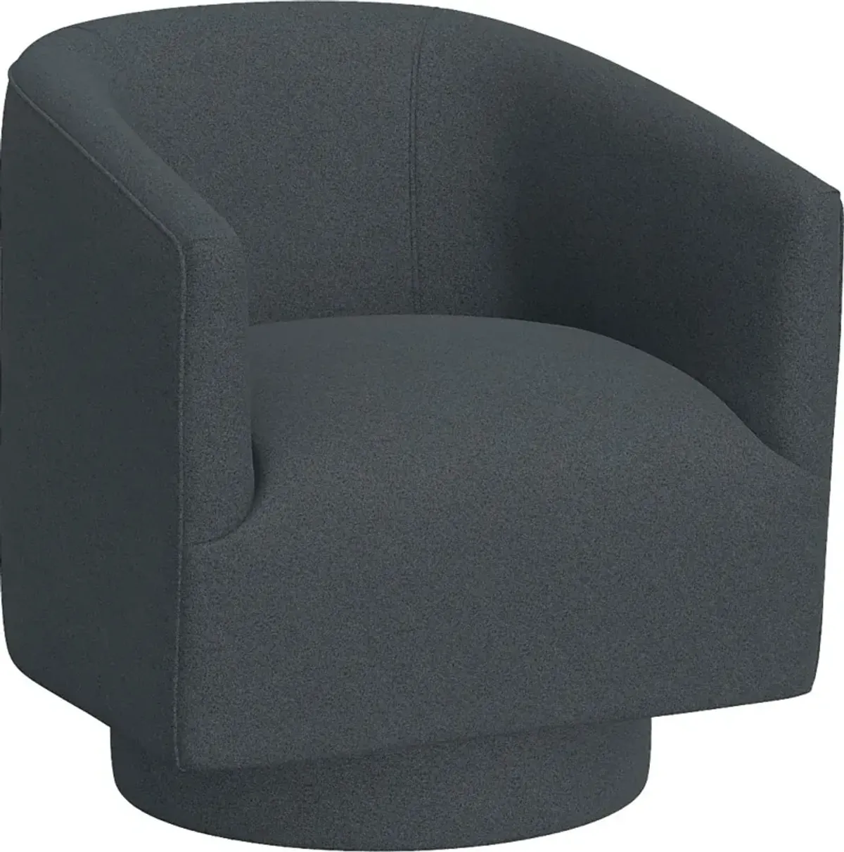 Lukirks Blue Swivel Accent Chair