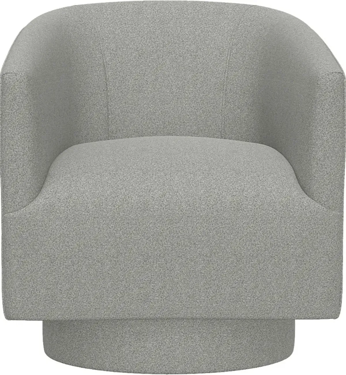 Lukirks Gray Swivel Accent Chair