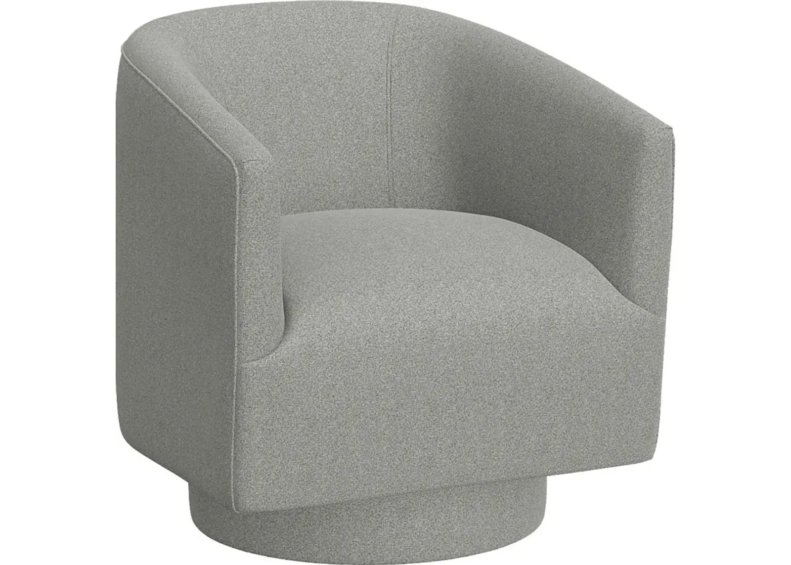 Lukirks Gray Swivel Accent Chair