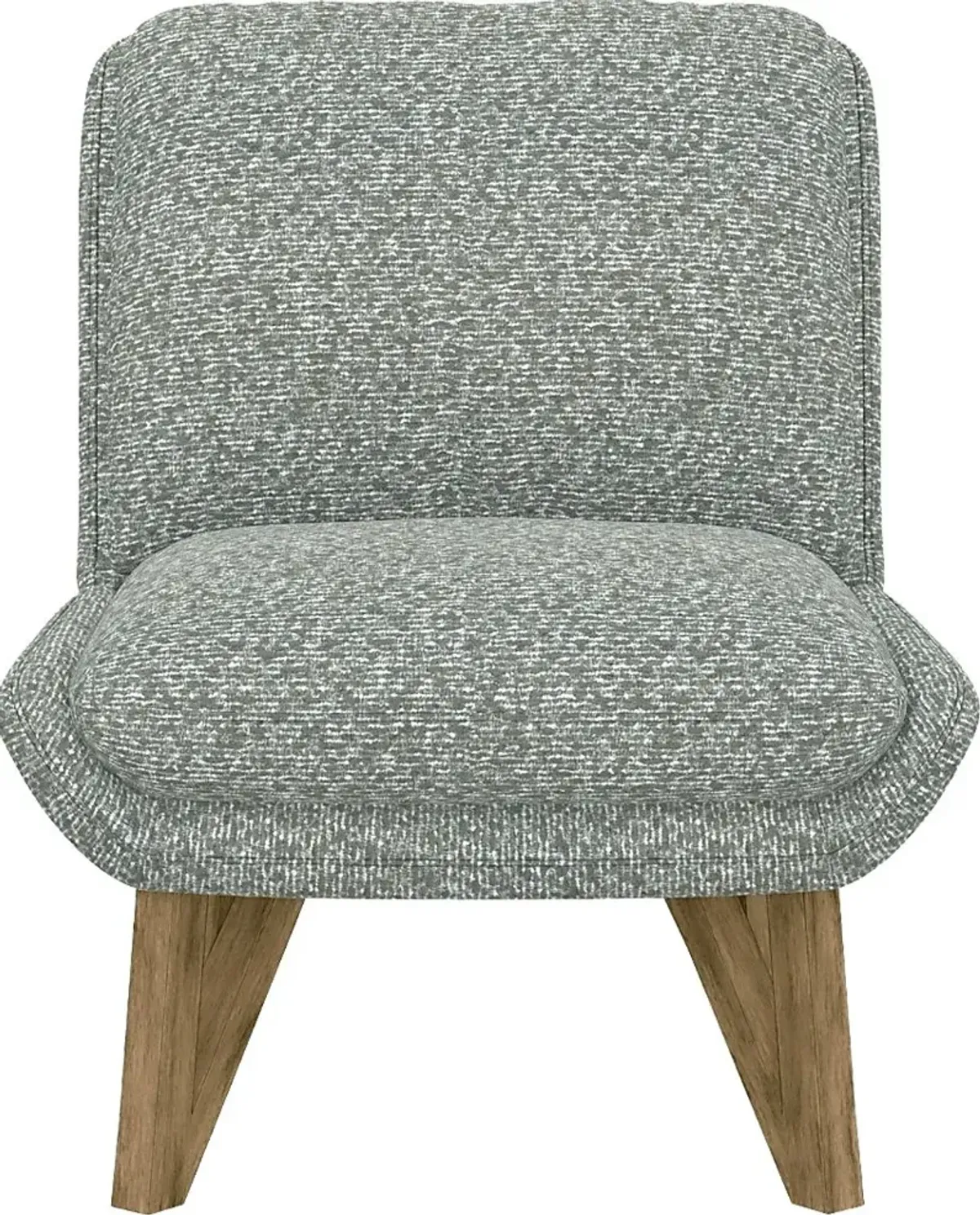 Talwrn Gray Armless Accent Chair