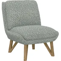 Talwrn Gray Armless Accent Chair