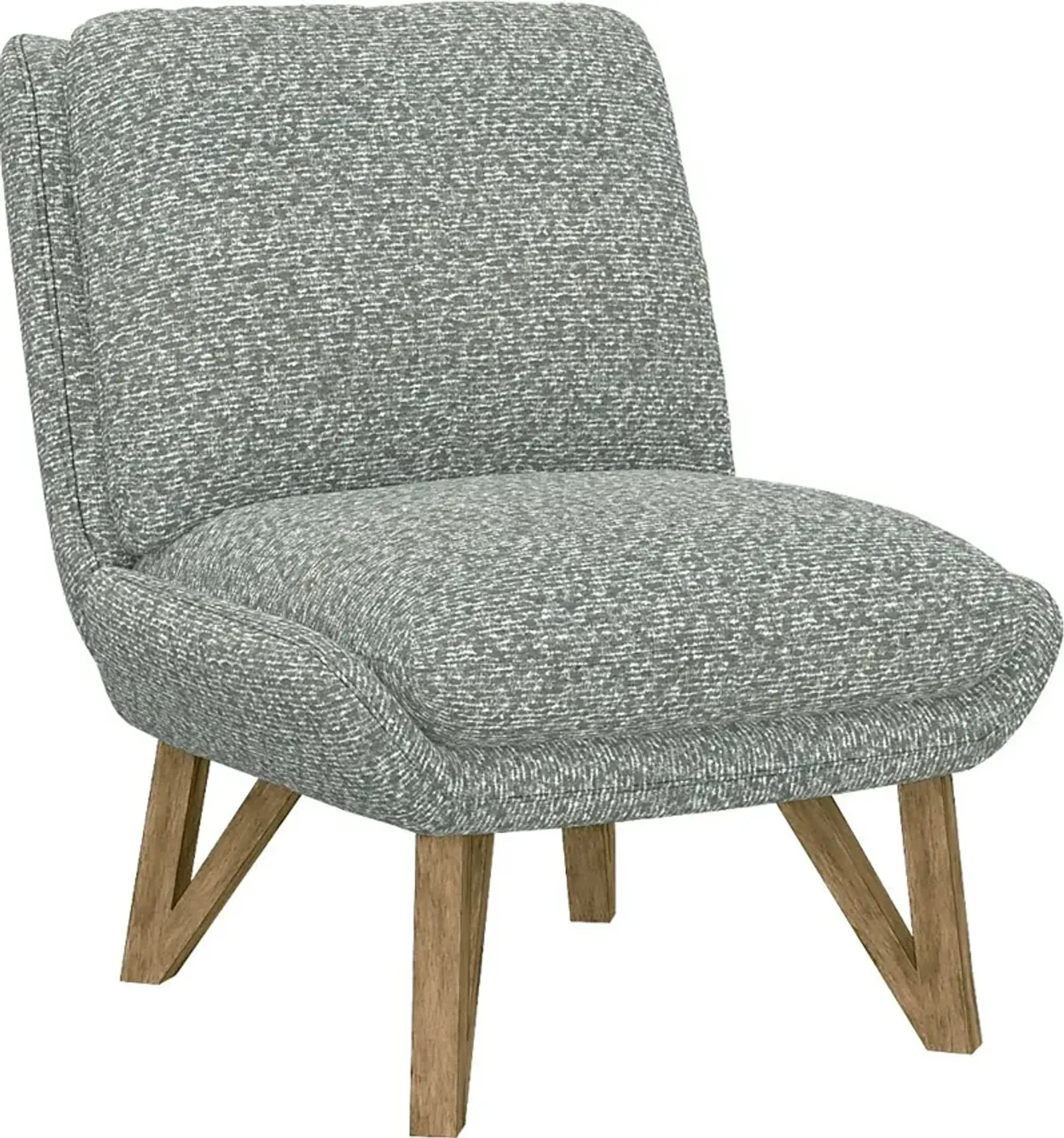 Talwrn Gray Armless Accent Chair