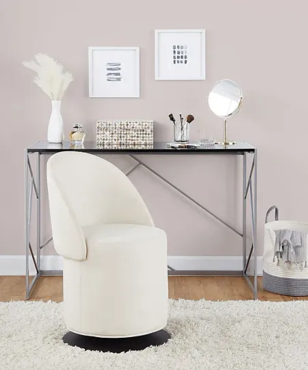 Fairington Cream Swivel Accent Chair