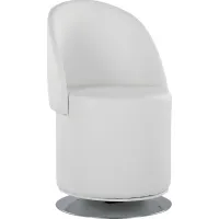 Fairington White Swivel Accent Chair