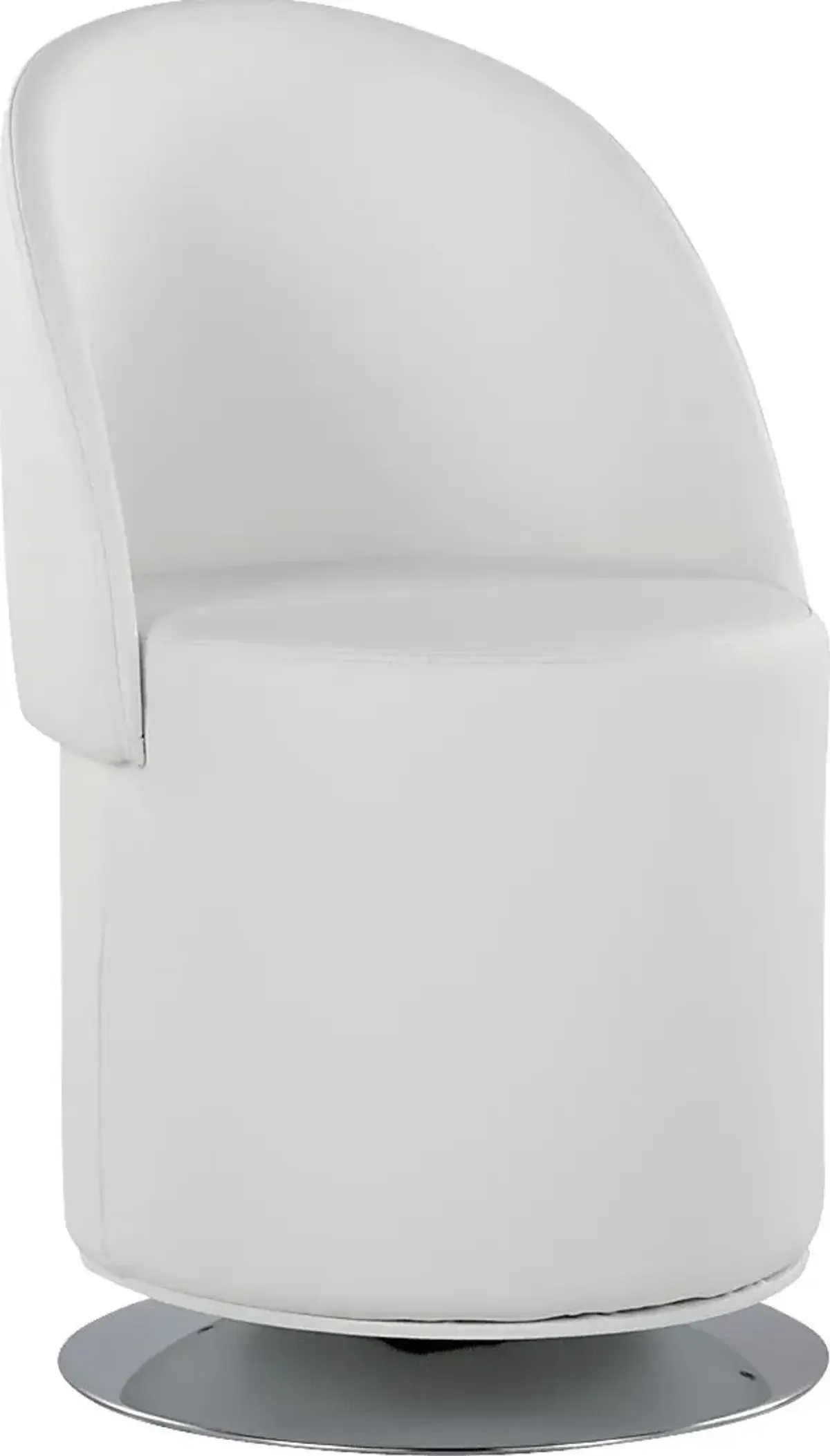 Fairington White Swivel Accent Chair