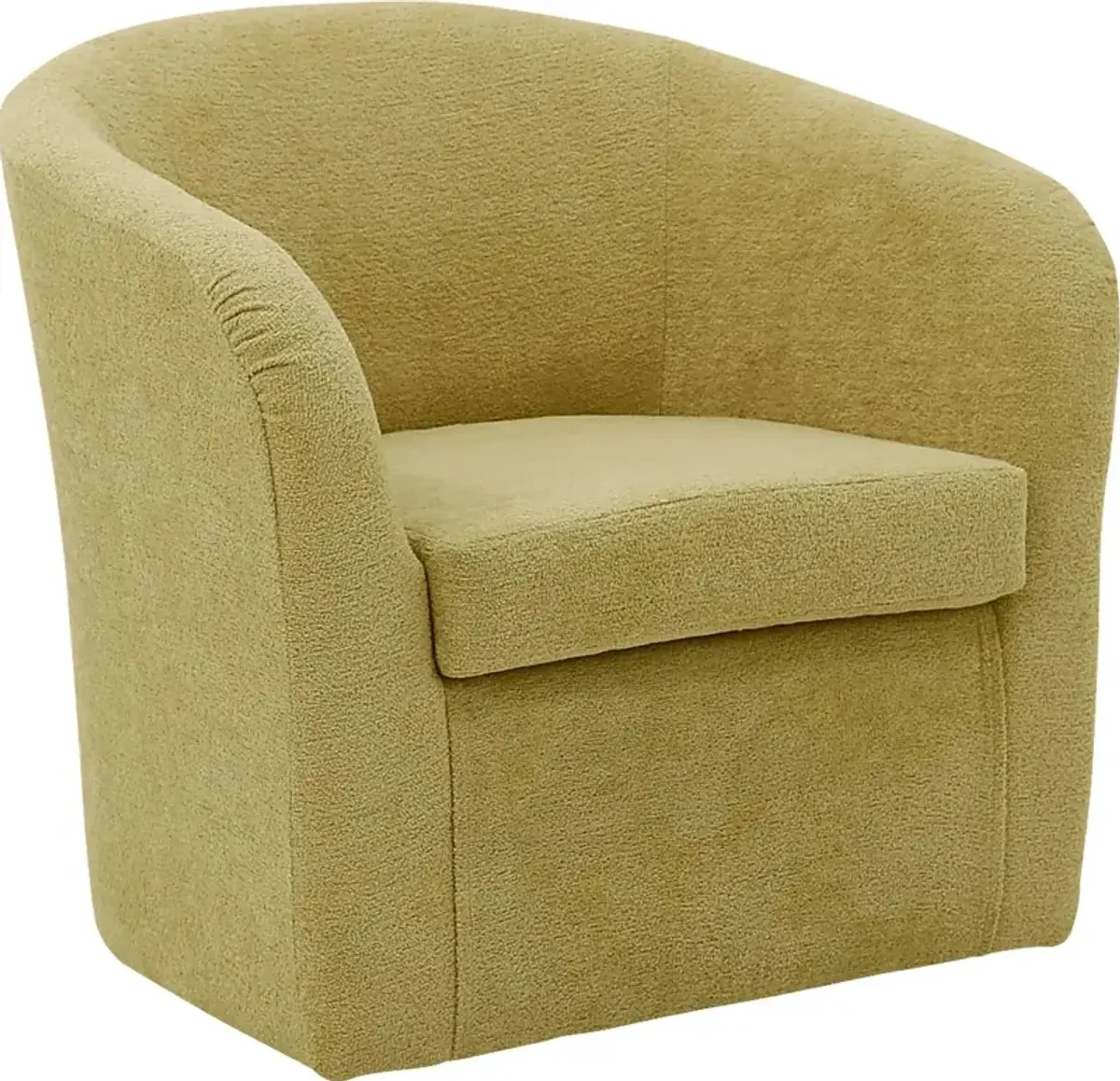 Emsabit I Yellow Swivel Accent Chair