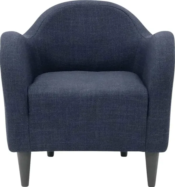 Peliel II Navy Accent Chair
