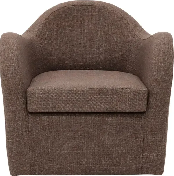 Peliel Brown Swivel Accent Chair
