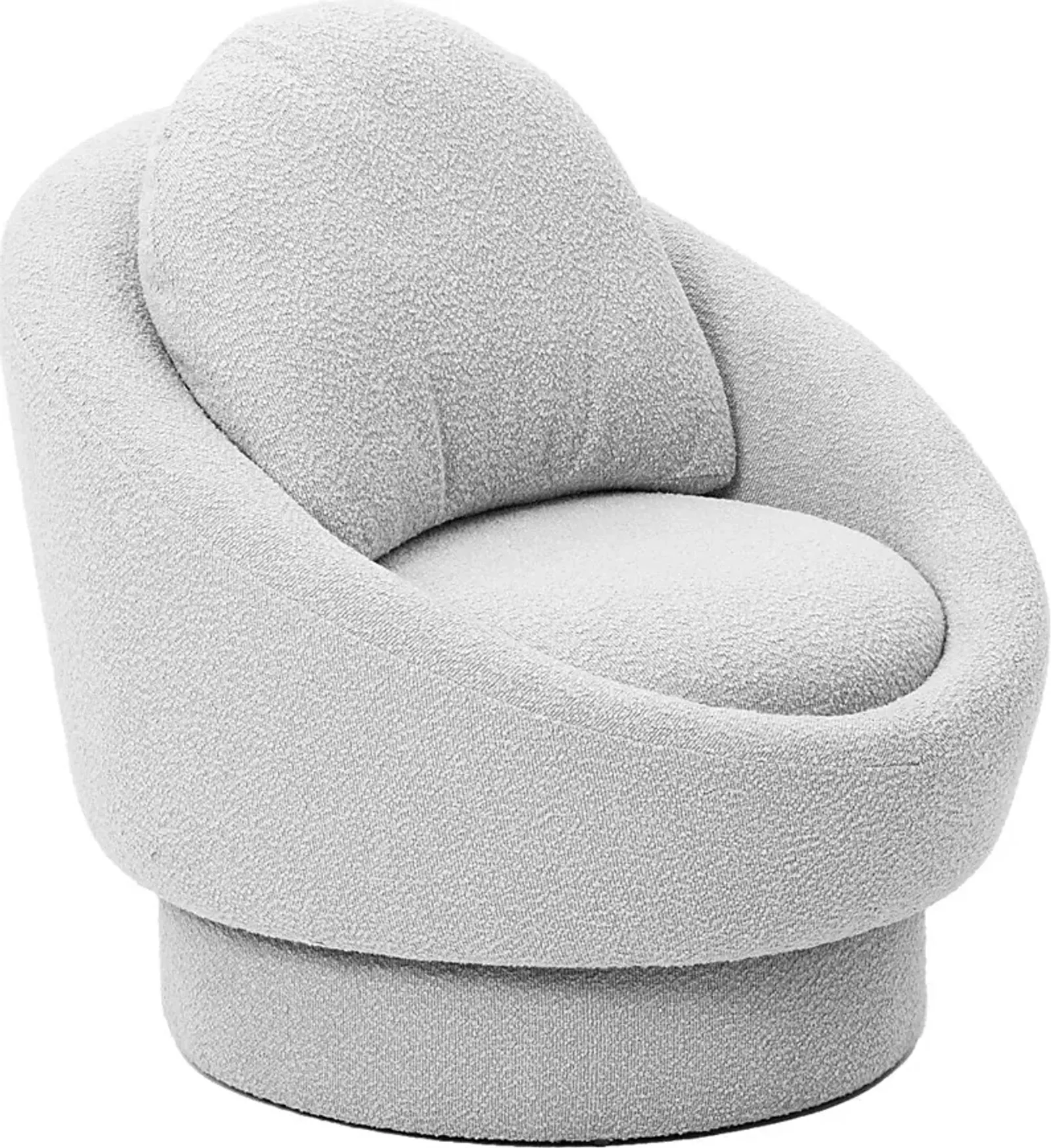 Haseltine Light Gray Swivel Accent Chair