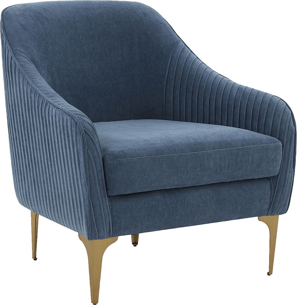 Spahrs Blue Accent Chair