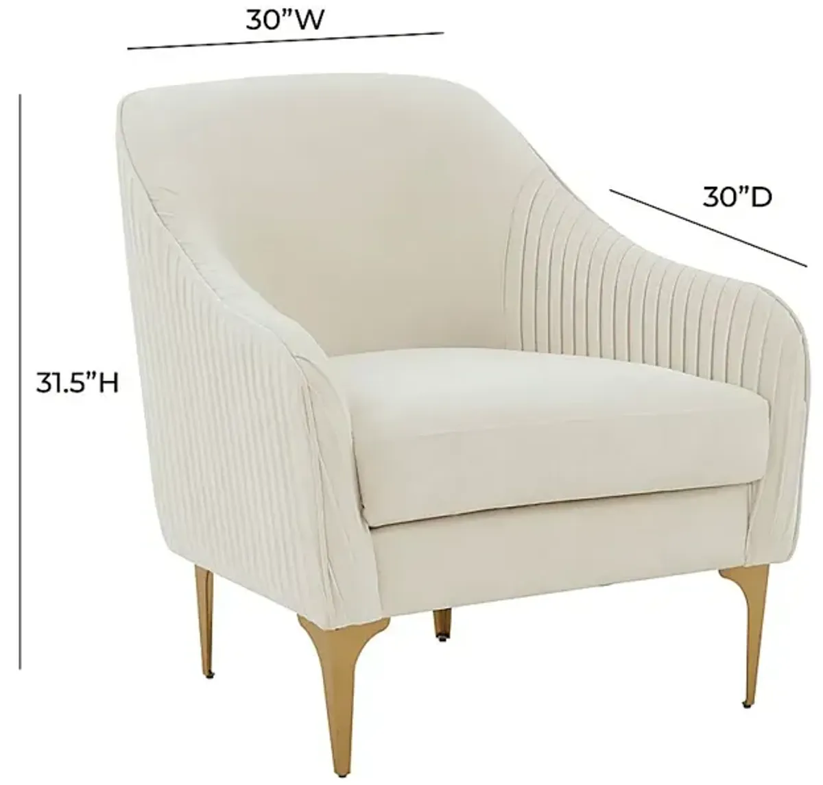 Spahrs Cream Accent Chair