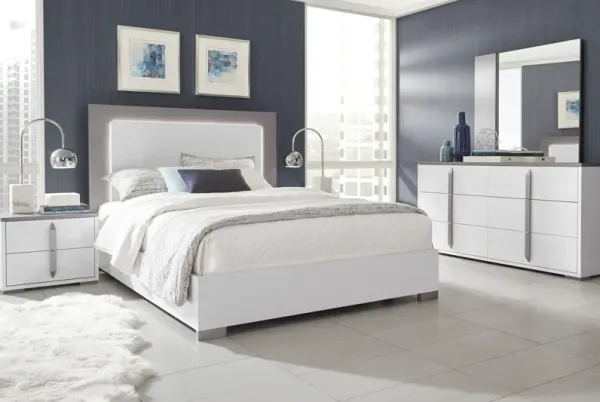 Park Slope White 5 Pc Queen Panel Bedroom