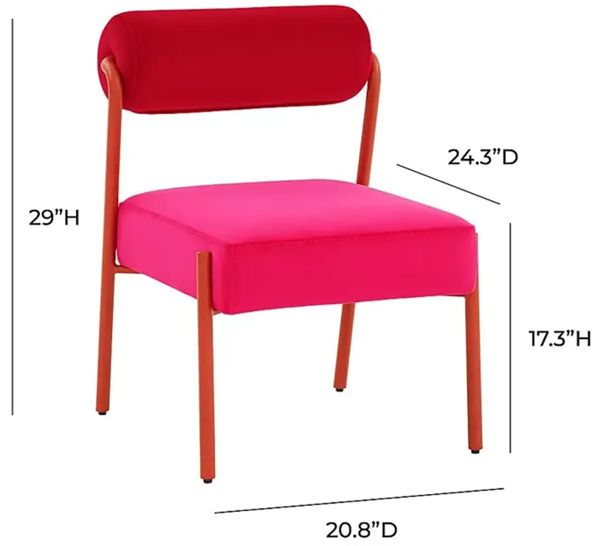 Callery Pink Accent Chair