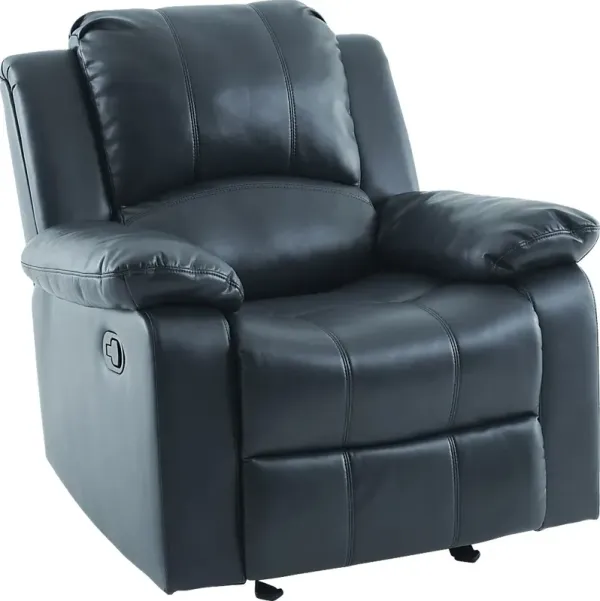 Annaika Dark Blue Glider Recliner