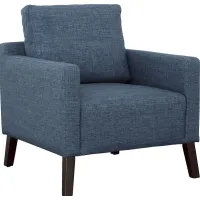 Wyndon Blue Accent Chair