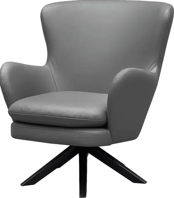 Nanmart Gray Swivel Accent Chair