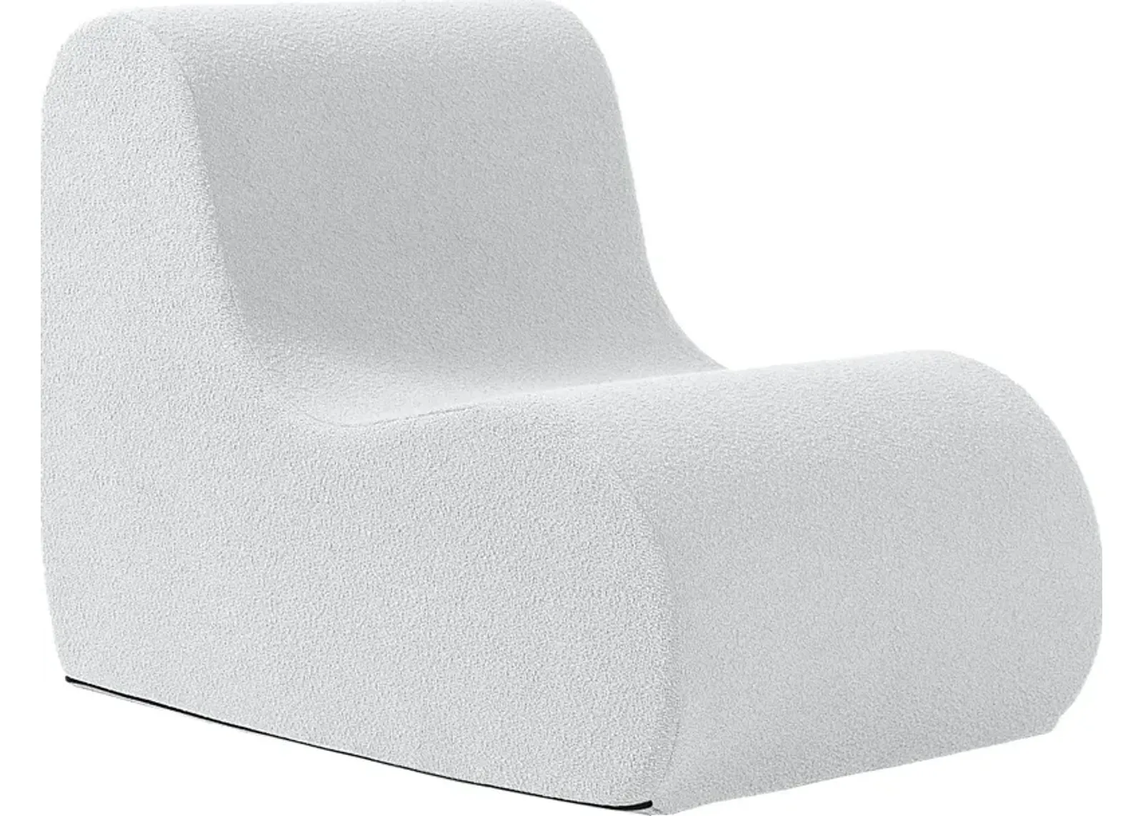 Brumley White Accent Chair