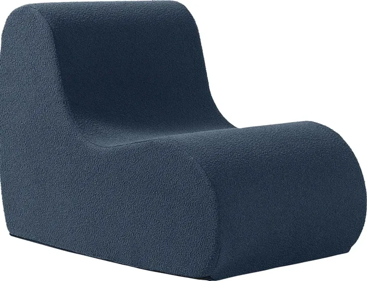 Brumley Navy Accent Chair