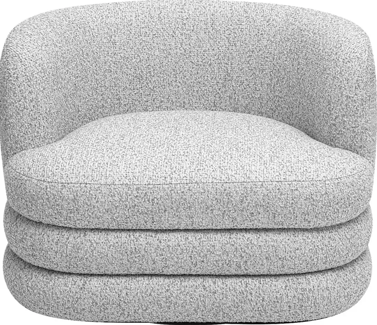 Wildmare Light Gray Swivel Accent Chair