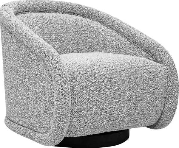 Emmamine Gray Swivel Accent Chair