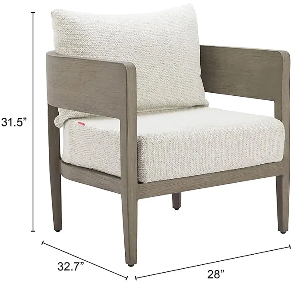 Dentata Beige Arm Chair