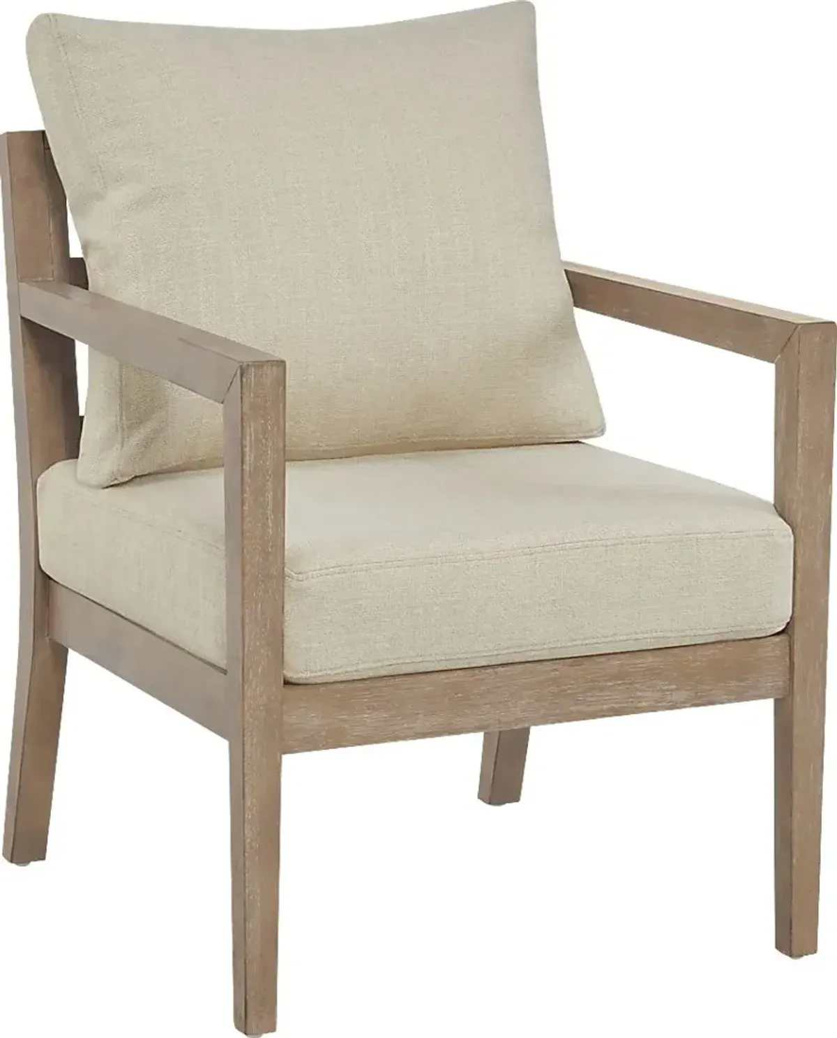 Parwiz Beige Accent Chair