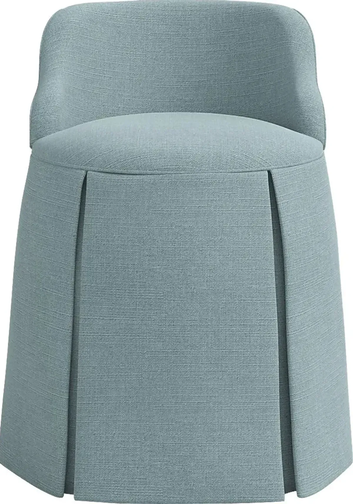 Ifanna Blue Skirted Vanity Chair