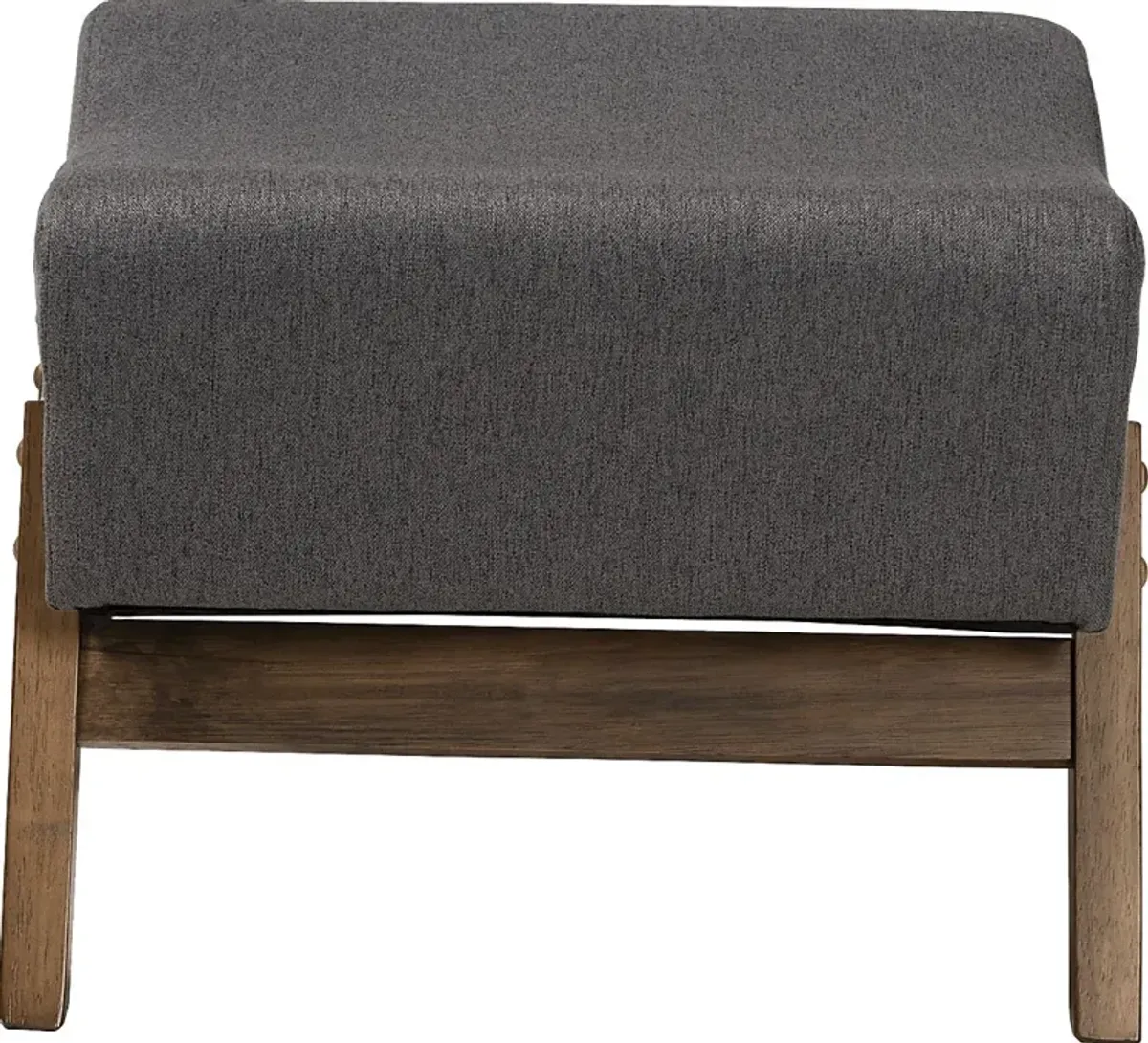 Detillion Dark Gray Ottoman