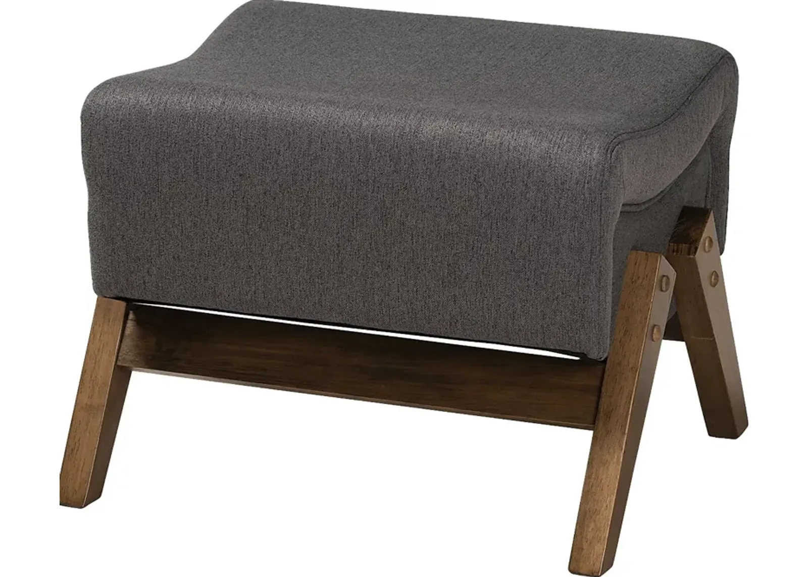 Detillion Dark Gray Ottoman