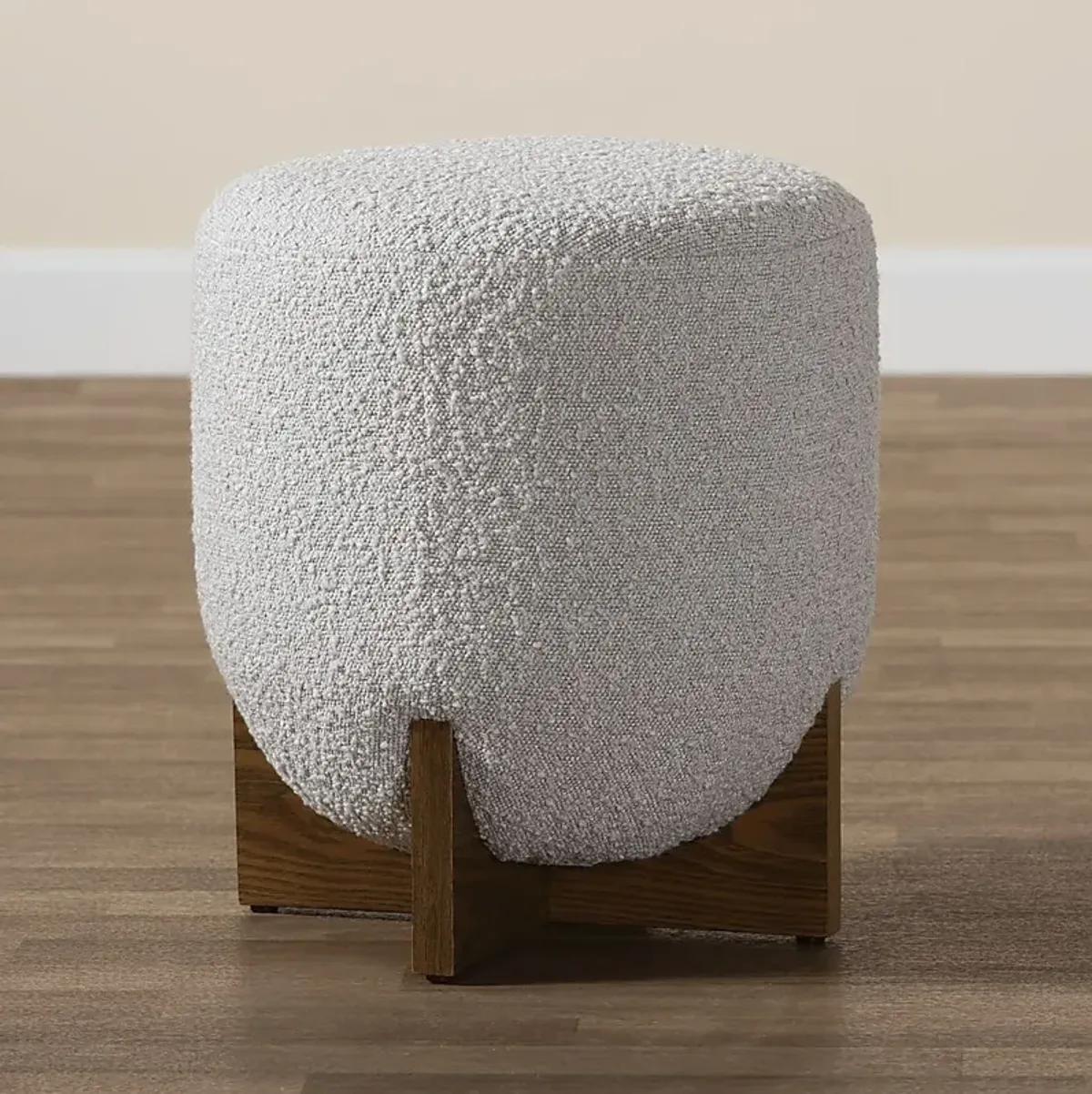 Lafoye Light Gray Ottoman