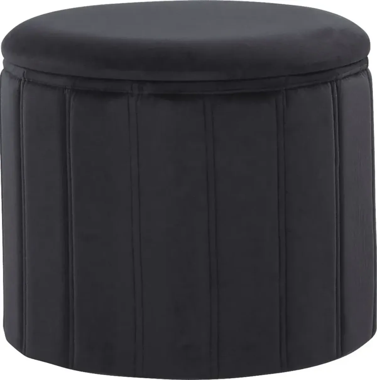 Sharynwood Black Storage Ottoman