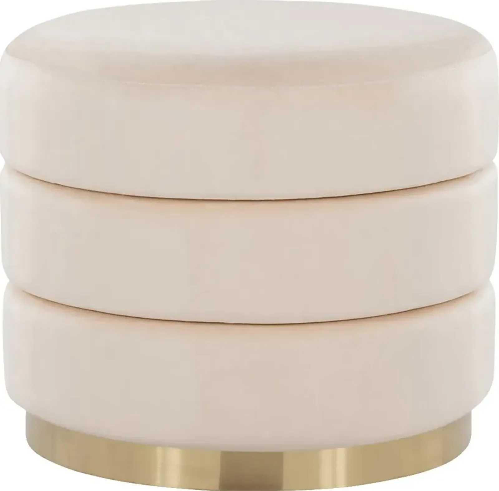 Sorbonne Cream Ottoman