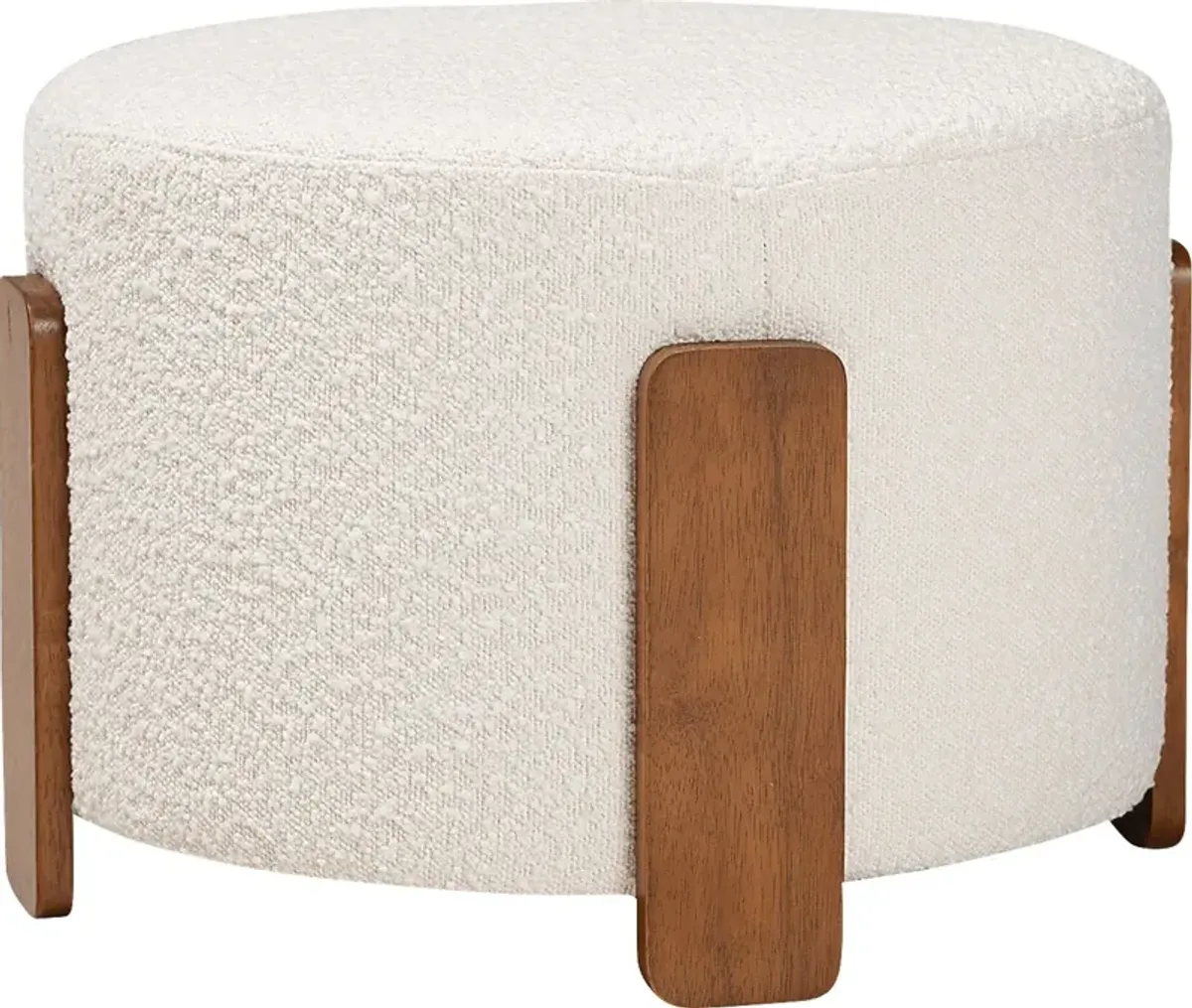 Geddings Cream Ottoman