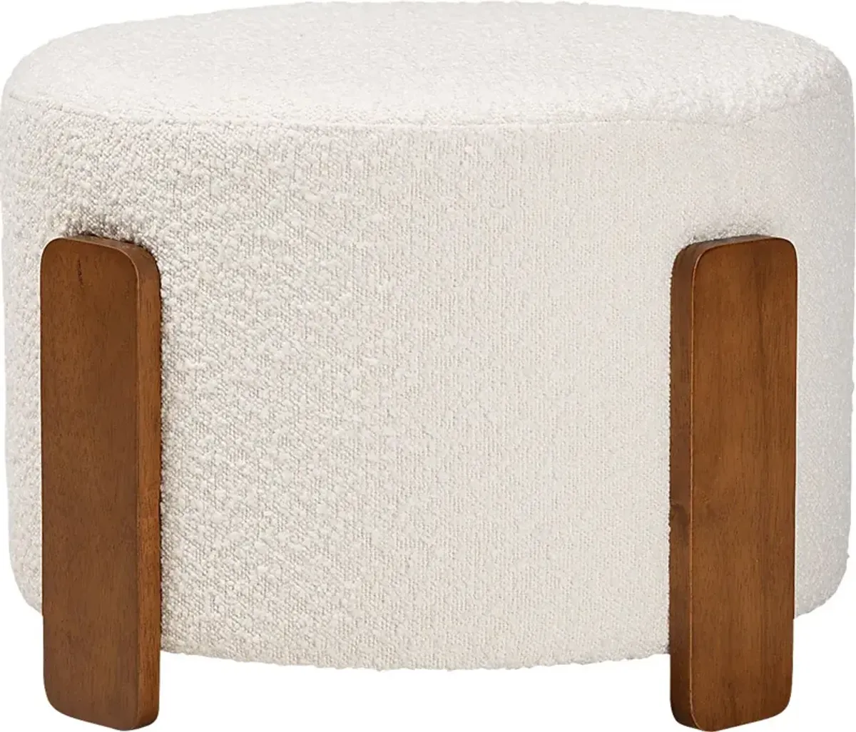 Geddings Cream Ottoman