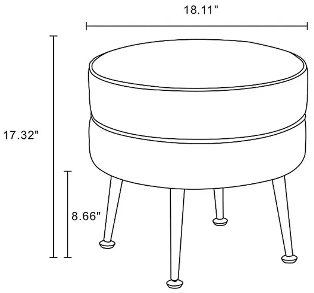 Berseem I Green Ottoman