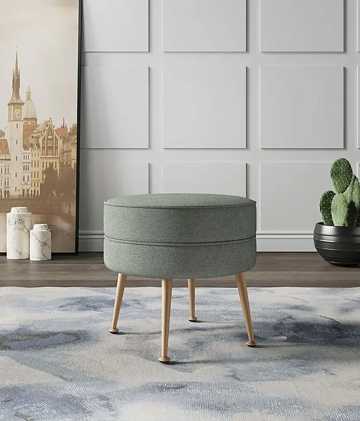 Berseem I Green Ottoman