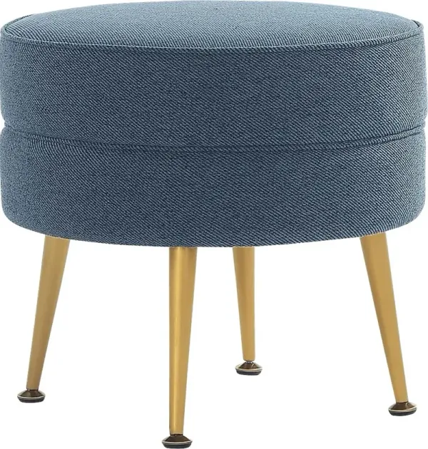 Berseem I Blue Ottoman
