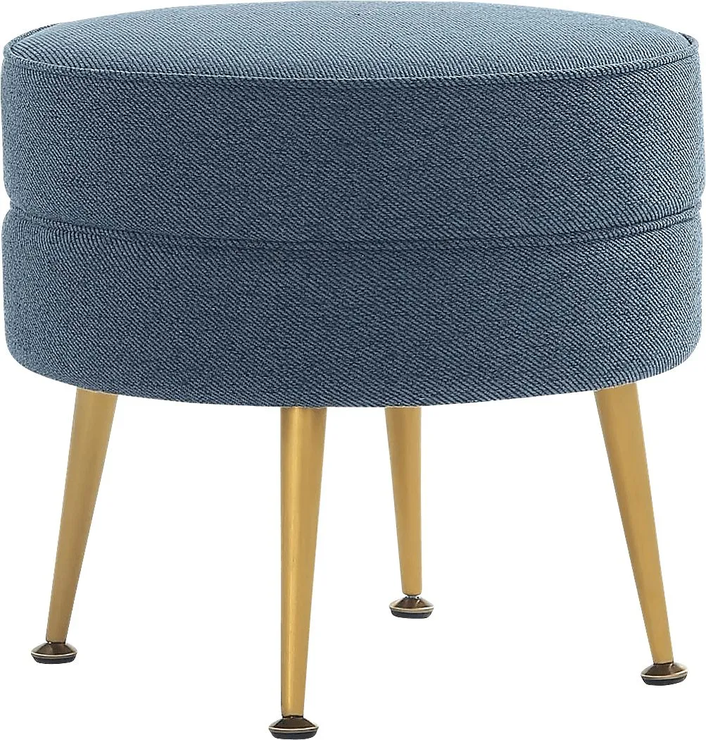 Berseem I Blue Ottoman