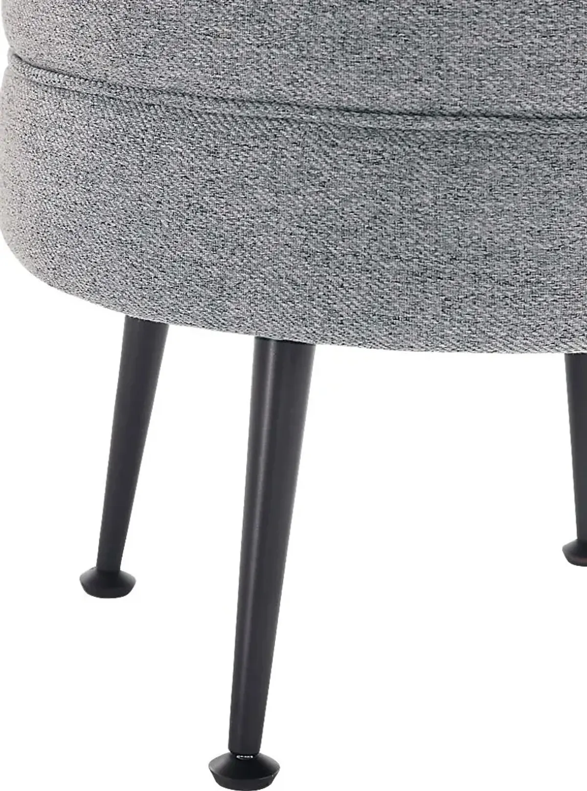 Berseem II Gray Ottoman