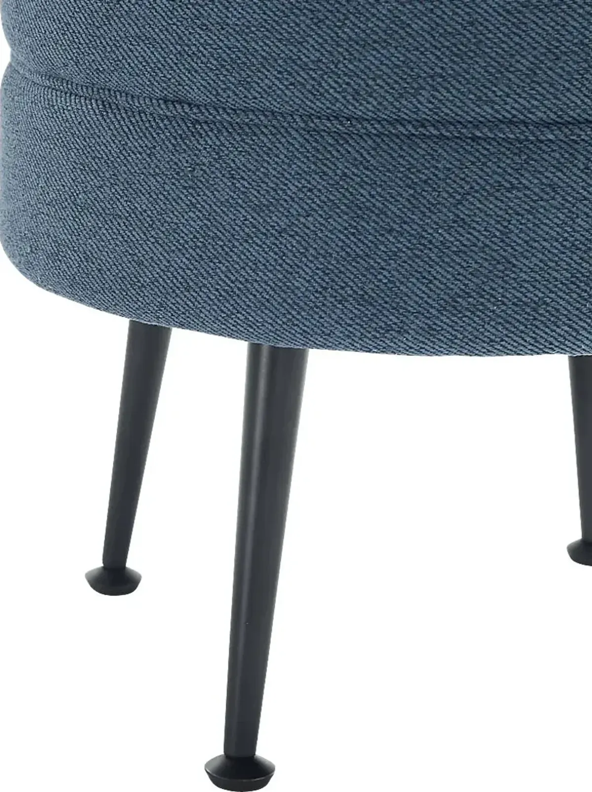 Berseem II Blue Ottoman
